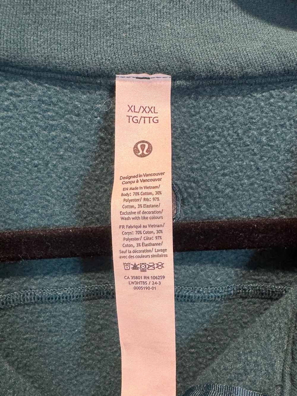 lululemon athletica Teal Quarter-Zip Pullover - Picture 3 of 5